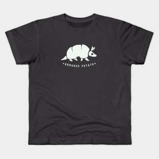 Armadillo armored potato. Funny animals, minimal design. Kids T-Shirt